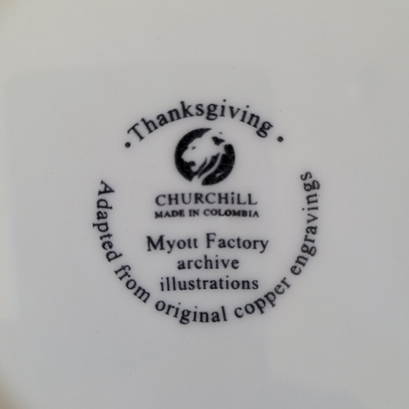 Churchill China floral turkey dinner plates, set of four - Picture 3 of 4
